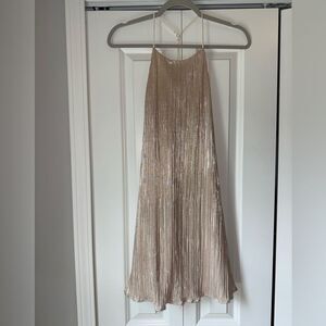 Lush Gold Shimmer Textured Fabric Size Small